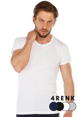 Erkek %100 Pamuklu O Yaka Süprem Fanila 314