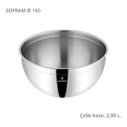 Sofram 18 Cm Çelik Kase 2 Litre 