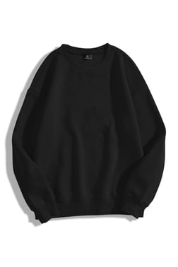 Trendiz Unisex Basic Bisiklet Yaka Sweatshirt