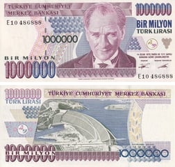 7. Emisyon7.Emisyon 3.Tertip 1.000.000 Türk Lirası