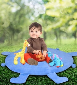 Bebek Oyun Halısı 80 cm Ponponlu ve Ayaklı (%100 Yerli) Fiyatı
