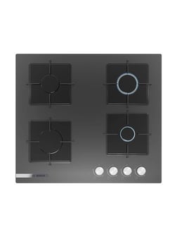 Bosch PNP6C9O12O 60 cm Cam Ankastre Gazlı Ocak Antrasit Gri
