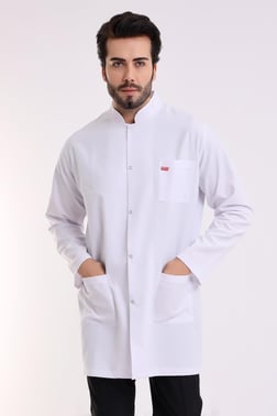 Doktor Öğretmen Erkek Önlük Ara Boy Hakim Yaka