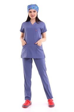 İndigo Mavi Unisex BfleX Soft Likralı Forma Takımı