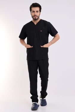 Zarf Yaka Erkek Takım - 48 Siyah