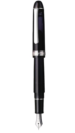Platinum PNB18000#3776 Century Silver Trim7 Black Diamond Dolma Kalem