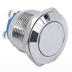 D98 19 MM DÜZ METAL BUTON (PBS28B-2) (IC-182)