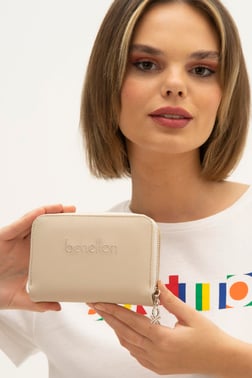 Benetton Cüzdan | Bej