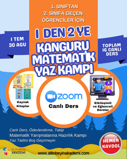 1 den 2 ye Kanguru Matematik Yaz Kampı | Bilsem Kanguru Matematik Hazırlık