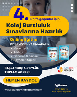 4. Sınıflar İçin Kolej Bursluluk Sınavlarına Hazırlık Eğitim İçeren Kitap Seti | Bilsem Kanguru Matematik Hazırlık
