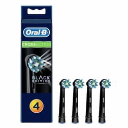 Oral-B CrossAction Diş Fırçası Yedek Başlığı 4'lü Siyah