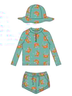 Mielakids Uzun Kollu Mayo Set-Crazy Crab