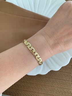 Vip Gold İç İçe Geçme S Sıralı Bileklik