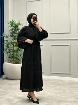 Faye Vual Elbise -Siyah