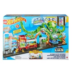 Hot Wheels, Dev Ahtapot ile Araba Yıkama Oyun Seti / 4 yaş