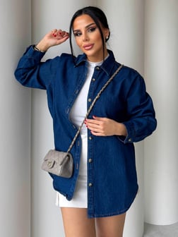 Cyre Denim Tasarım Ceket Mavi