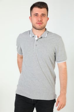 Erkek Polo Yaka Likralı T-shirt