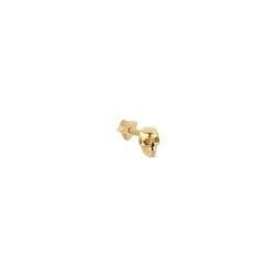 Skull Altın Tragus Küpe