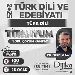 TÜRK DİLİ VE EDEBİYATI ÖABT / TÜRK DİLİ TİTANYUM SORU ÇÖZÜM KAMPI