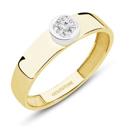 Goldstore-Bezel Tektaş Yüzük