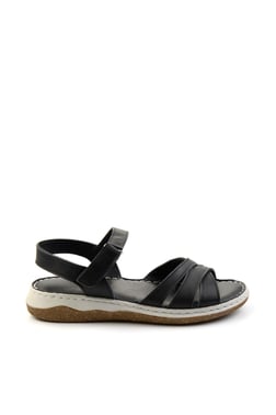 Siyah Leather Kadın Sandalet K05281018603