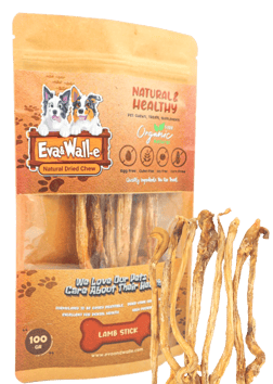 Köpek Ödülü Doğal Çiğneme Kemiği | Kurutulmuş Lamb Stick Küçük Irk Köpekler İçin (Poodle)
