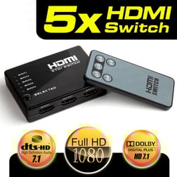 DARK DK-HD-SW4X1 4 PORT HDMI ÇOKLAYICI MATRIX SWITCH UZAKTAN KUMANDALI
