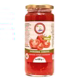 ORGANİK DOĞRANMIŞ DOMATES 450 GR görseli.