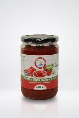 ORGANİK DOMATES BİBER KARIŞIK SALÇA 650 GR görseli.