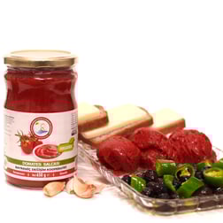 ORGANİK DOMATES SALÇASI 650 GR görseli.