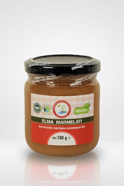 ORGANİK ELMA MARMELATI 180 GR görseli.