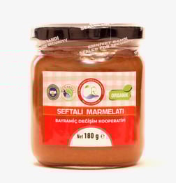 ORGANİK ŞEFTALİMARMELATI 180 GR görseli.