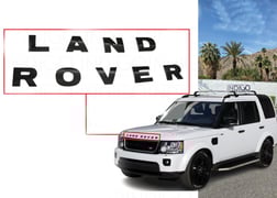 LAND ROVER DISCOVERY 3 - 4 ÖN KAPUT YAZISI SİYAH