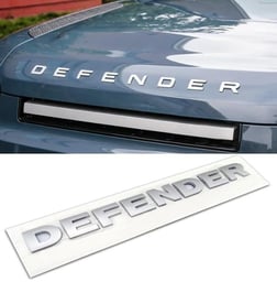 LAND ROVER NEW DEFENDER ÖN KAPUT YAZISI GRİ 