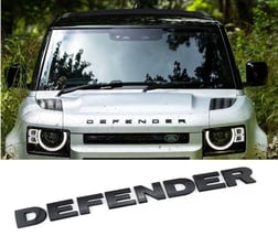 LAND ROVER NEW DEFENDER ÖN KAPUT YAZISI SİYAH