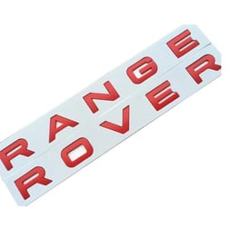 RANGE ROVER SPORT ÖN KAPUT ÜSTÜ YAZI MAT KIRMIZI