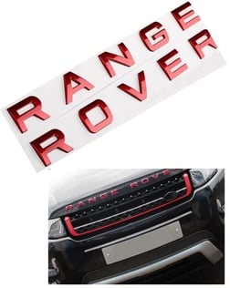 RANGE ROVER SPORT ÖN KAPUT ÜSTÜ YAZI PARLAK KIRMIZI