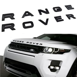 RANGE ROVER SPORT ÖN KAPUT ÜSTÜ YAZI SİYAH DESENLİ SİYAH ÇERÇEVELİ