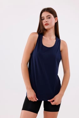 FİHA/3096-UNISEX SIFIR KOL ATLET - LACİVERT