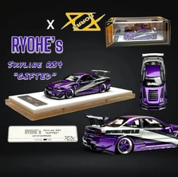 Error404 Nissan R34 RYOHE's Skyline Resin Model Purple
