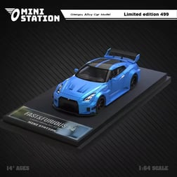 Mini Station Nissan R35 Fast and Furious Blue Dark