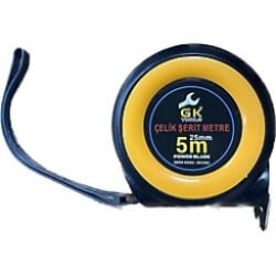 Gk Tools Çelik Şerit Metre 5M x 25MM