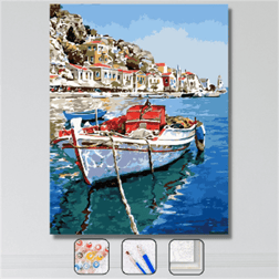 Sayılarla Boyama Seti Egenin Mavi Suları 60x75cm
