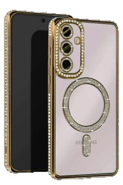 CPT05 Samsung Galaxy A36 Joke Simli Magneticsafe Kılıf - Gold