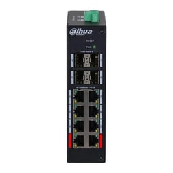 DAHUA 8port PoE 120w HS4412-8ET-120 10/100 4X SFP Yönetilebilir Endüstriyel Switch
