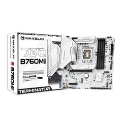 MAXSUN TERMINATÖR B760M D4 ICE DDR4 HDMI-DP PCIE 4.0 1700P MATX BEYAZ