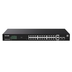 TENDA 24port PoE 410W TEG2228P-24-410W GIGABIT 2X SFP Yönetilemez Switch