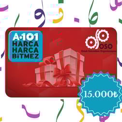 Hediye KartıA101A101 Market 15.000 TL Hediye Kartı │ OSO Ortak Satın Alma OrganizasyonuA101 Market 15.000 TL Hediye Kartı