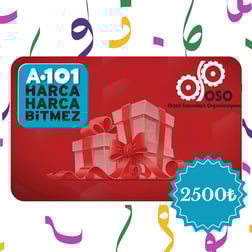 Hediye KartıA101A101 Market 2500 TL Hediye Kartı │ OSO Ortak Satın Alma OrganizasyonuA101 Market 2500 TL Hediye Kartı
