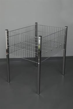 80*80 CM Profil Ayaklı Krom Sepet